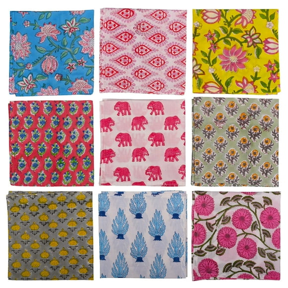 Servilletas de algodón DIYANA IMPEX 10 pzas 40x40 cm multicolor
