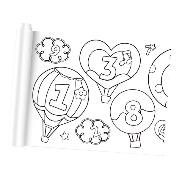 Pósteres para Colorear BLESIY Rollo de papel para colorear