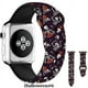 thumbnail image 2 of Correas deportivas de Halloween compatibles con Apple Watch para mujeres y hombres con estampado de calabaza y flores negras., 2 of 4