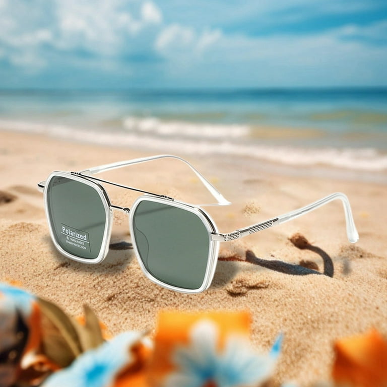 Adjustable Tint Polarized Sunglasses for Men Women, Retro  display picture 1
