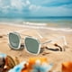 thumbnail image 5 of Gafas De Sol Tr90 Gafas De Sol Vintage Cuadradas Puente Doble Metal 400 Eyewears, 5 of 7