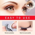 YOHGhfjj Reusable Self Adhesive Eyelashes Without Glue Natural False Eyelashes Makeup Thick Fake