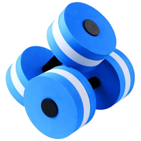Pair of EVA Water Dumbbells,Swimming Pool Fitness for Kids & Beginners,Lightweight Water Aerobics Training,Buoyant Resistance, Blue