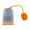 Orange, variant on Reusable Silica Gel Tea Filter for Loose Leaf Tea, Fine Mesh Strainer for Hot or Iced Tea, Herbal Infusions, and Coffee in Green