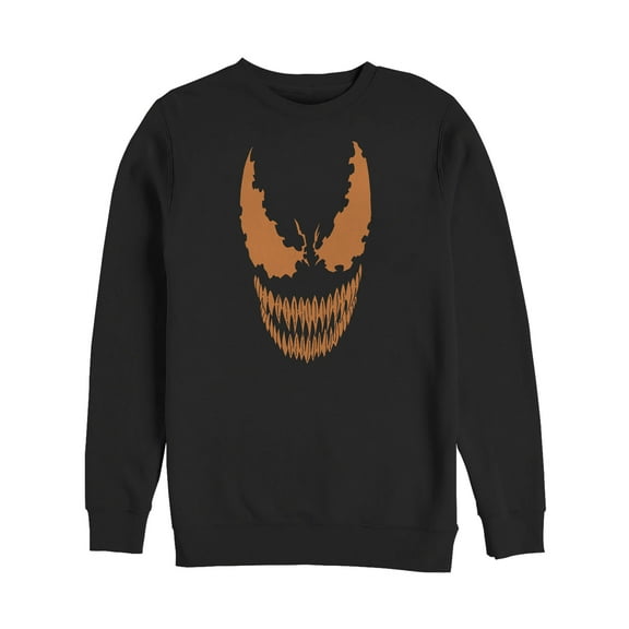 Men's Marvel Halloween Venom Scary Face Costume  Sweatshirt Black X Large