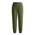 thumbnail image 4 of felwors Capri Pants Women Petite Summer Pull Capri Joggers Casual Elastic Waist Cropped Pant Beach Clothes AG for Size XL, 4 of 4