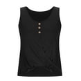 thumbnail image 5 of Tank Tops for Women Plus Size Under $5 Breathable On Sale Solid Color Round-Neck Sleeveless Casual Blouses Tank, 5 of 6