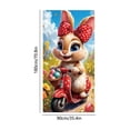thumbnail image 3 of Uuiauoio Easter Door Cover,Easter Door Decorations Bunny Egg Rabbit Hanging Banner Decor Farmhouse Holiday Decor Spring Party Decoration for Front Wall Backdrop Indoor Outdoor 71 x 35 Inch, 3 of 6