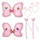 thumbnail image 1 of 2 sets mariposa cabello cabello pequeño niña mariposa ala apoyos de hadas palos, 1 of 5