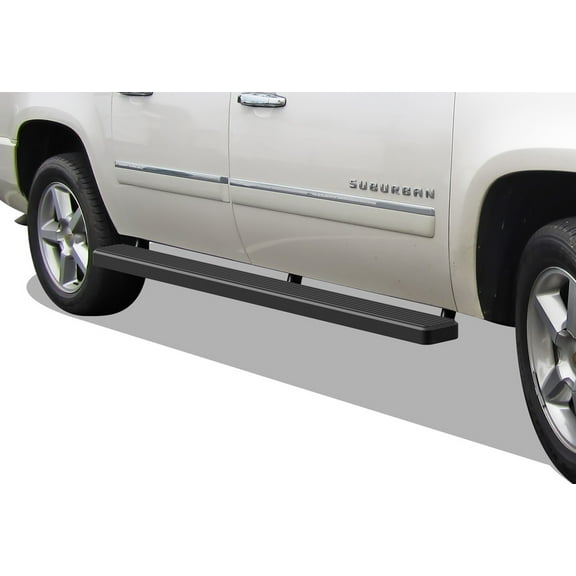 APS Running Boards 5in Matte Black Compatible with Chevy Suburban 2500 2000-2014 4Dr& GMC Yukon XL 2500 2000-2014 4Dr (0.75 Ton Exclude 01-10 Z71 Model) Stainless Steel (Nerf Bars Side Steps)