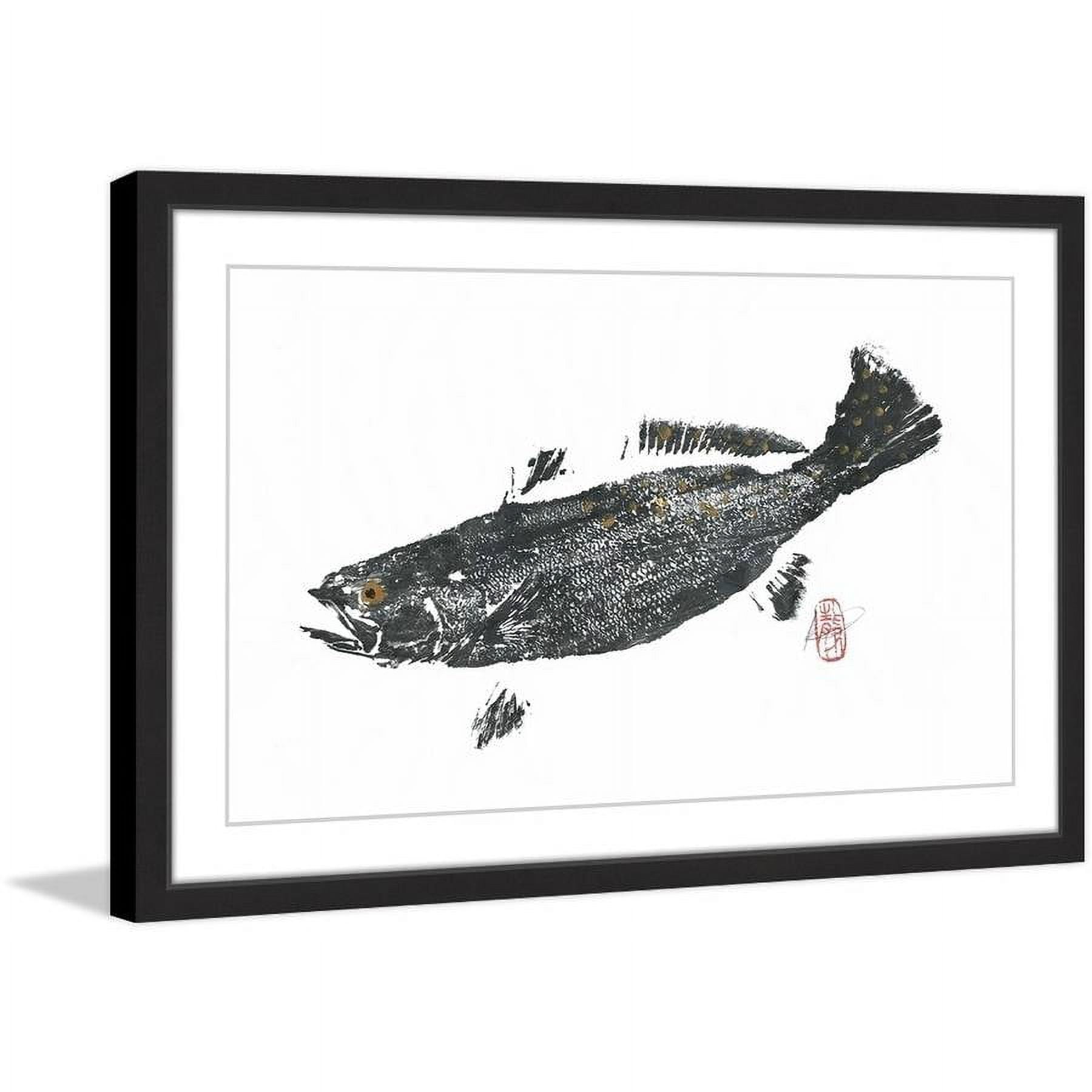 "Speckled Trout" Framed Painting Print