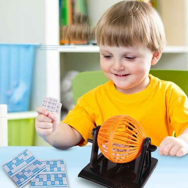 Générique – Set De Bingo Traditionnel – Cage Métallique, 90 Billes, 48 Cartes – Jeu Familial
