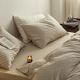 thumbnail image 5 of Zhuge Bed Sheets Set, Bedding Sheets Pillowcases Kit, Twin Bed Set, Hotel Bedding, Home Decor(Khaki), 5 of 5