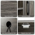 thumbnail image 6 of Topcobe Buffet Sideboard Coffee Bar Cabinet with Power Outlets and USB Ports, Storage Cabinets for Living Room-Gray, 6 of 10
