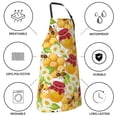 thumbnail image 6 of Bingfone Bees Honeycomb Jars Of Honey Flowers Apron Gifts For Men, Women Professional Grade Chef Apron For Kitchen,Bbq & Grill, 6 of 8