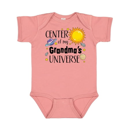 

Inktastic Center of my Grandma s Universe Gift Baby Boy or Baby Girl Bodysuit