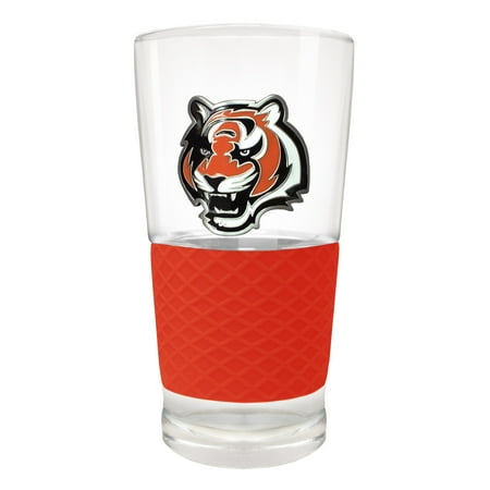Cincinnati Bengals 22oz. Pilsner Glass with Silicone Grip - No Size