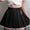 Black, variant on Lnzyyephy Women Lace Skirt, High-Waist Half-Dress, Slimming Spring Fall Pleated Tummy Control Solid Color Skirt
