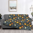 thumbnail image 2 of Yiaed Pumpkin Print Blanket Throw Blanket Soft Cozy Flannel Blanket for Home Bed Sofa Couch Chair-40"x30", 2 of 6