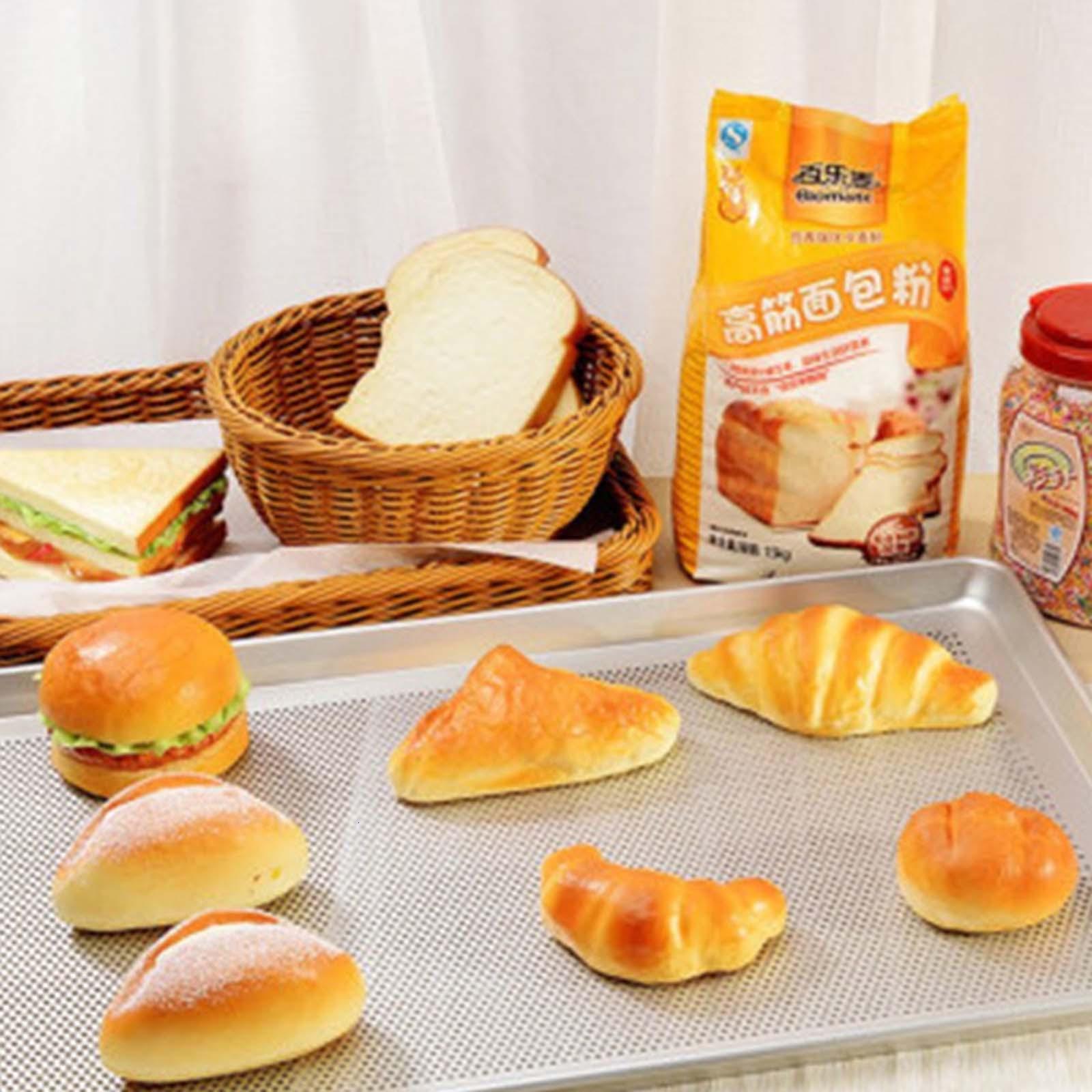 hejhncii Perforated Baking Sheet Pan Perforated Cake Pan Commercial Bakery Equipment Cake Pans Aluminum Alloy Material for Baking