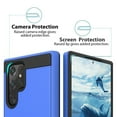 thumbnail image 4 of TJS for Samsung Galaxy S23 Ultra Phone Case, Dual Layer Brushed Finish Hard Inner Layer Armor Cover for Galaxy S23 Ultra (Blue), 4 of 5