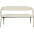 thumbnail image 6 of Meridian Furniture Sylvester Cream Vegan Leather Bench, 6 of 17