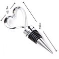 thumbnail image 3 of 11 tapones para botellas de vino y bebidas con diseño de amor en forma de corazón de acero inoxidable (juego de 10) Adepaton SNFLD1132, 3 of 9