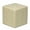 Cream, variant on Cortesi Home Braque Black Tufted Cube Ottoman in Leather like Vinyl