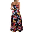 thumbnail image 4 of Moda mujer verano Froral estampado Casual botones sin mangas Camis + conjunto de falda Wmkox8yi bvn3196, 4 of 6