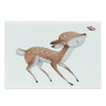 thumbnail image 1 of Deer Cutting Board, Young Pink Butterfly Forest Life Theme in Watercolors, Decorative Tempered Glass Cutting and Serving Board, Large Size, Pale Caramel Coconut, by Ambesonne, 1 of 1