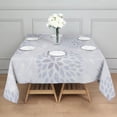 thumbnail image 4 of 52x52 Inch Waterproof Square Tablecloth, Thickened Polyester Table Cover for Dining & Parties, Floral Print, 4 of 6