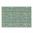thumbnail image 1 of Chevron Cutting Board, Grunge Herringbone Zigzag Pattern with Stripes and Rectangles Pastel Toned Image, Decorative Tempered Glass Cutting and Serving Board, Small Size, Multicolor, by Ambesonne, 1 of 1