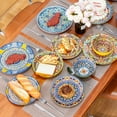 thumbnail image 6 of Baxluxe Dinnerware Sets of 4, 16 Pieces Bohemian Plates and Bowls Microwave and Dishwasher Safe, Scratch Resistant Plates and Bowls Set, Dinner Set for Salad, Pasta, Dessert,Steak, Appetizers, 6 of 7