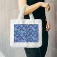 thumbnail image 6 of Cauagu Blue Mandala Harmony Pattern Women's Plush Tote Bag,Soft Underarm Bag Ladies Fluffy Shoulder Bag Plush Handbag Women Furry Tote Bag for Autumn and Winter, 6 of 7