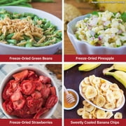 4Patriots Fruit, Veggie & Snack Emergency Food Supply Survival Kit, Perfect for Camping, Freeze Dried Preparedness Food, Designed to Last 25 Years, Be Ready with 120 Servings of Vital Nutrition…