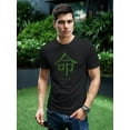 thumbnail image 2 of Japanese Word Symbol: Life T-Shirt Men -Image by Shutterstock, Male 4X-Large, 2 of 4