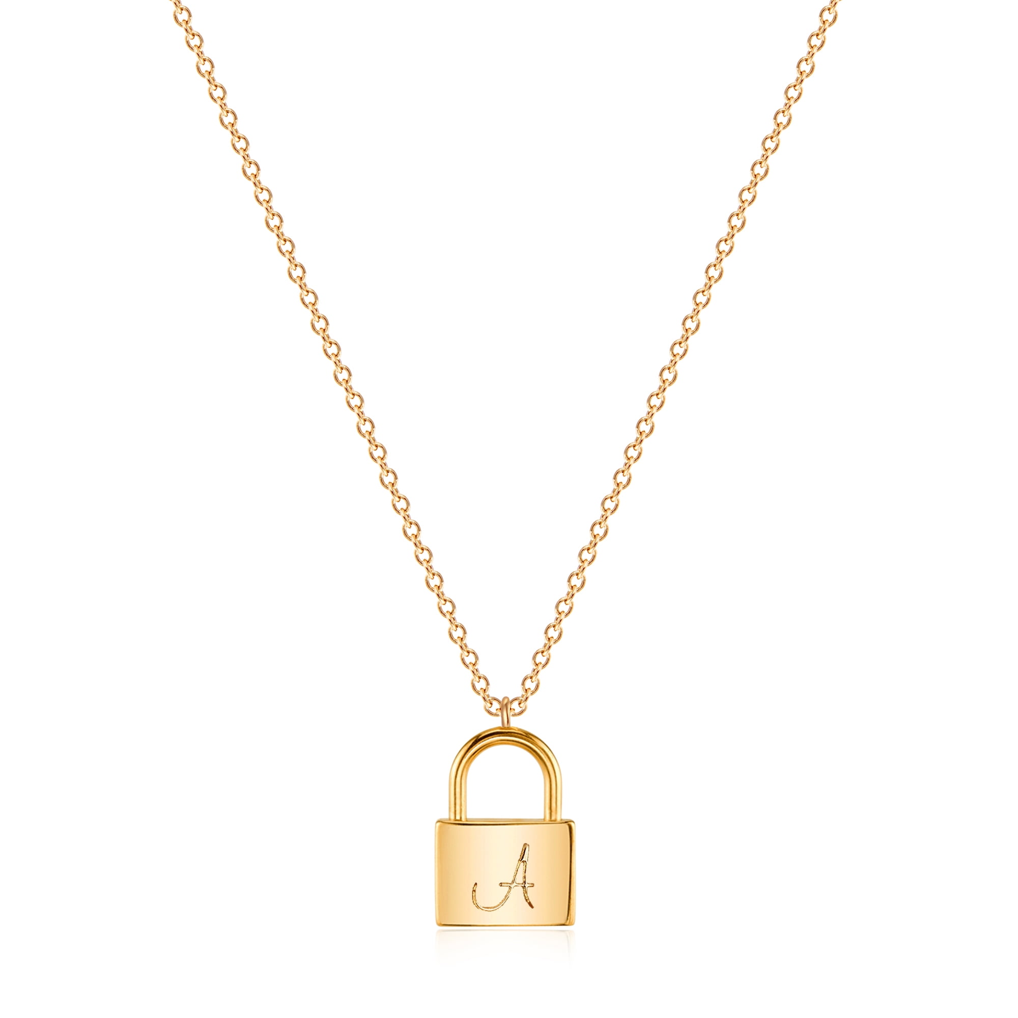 MEVECCO Personalized Padlock Pendant Necklace for UK Ubuy