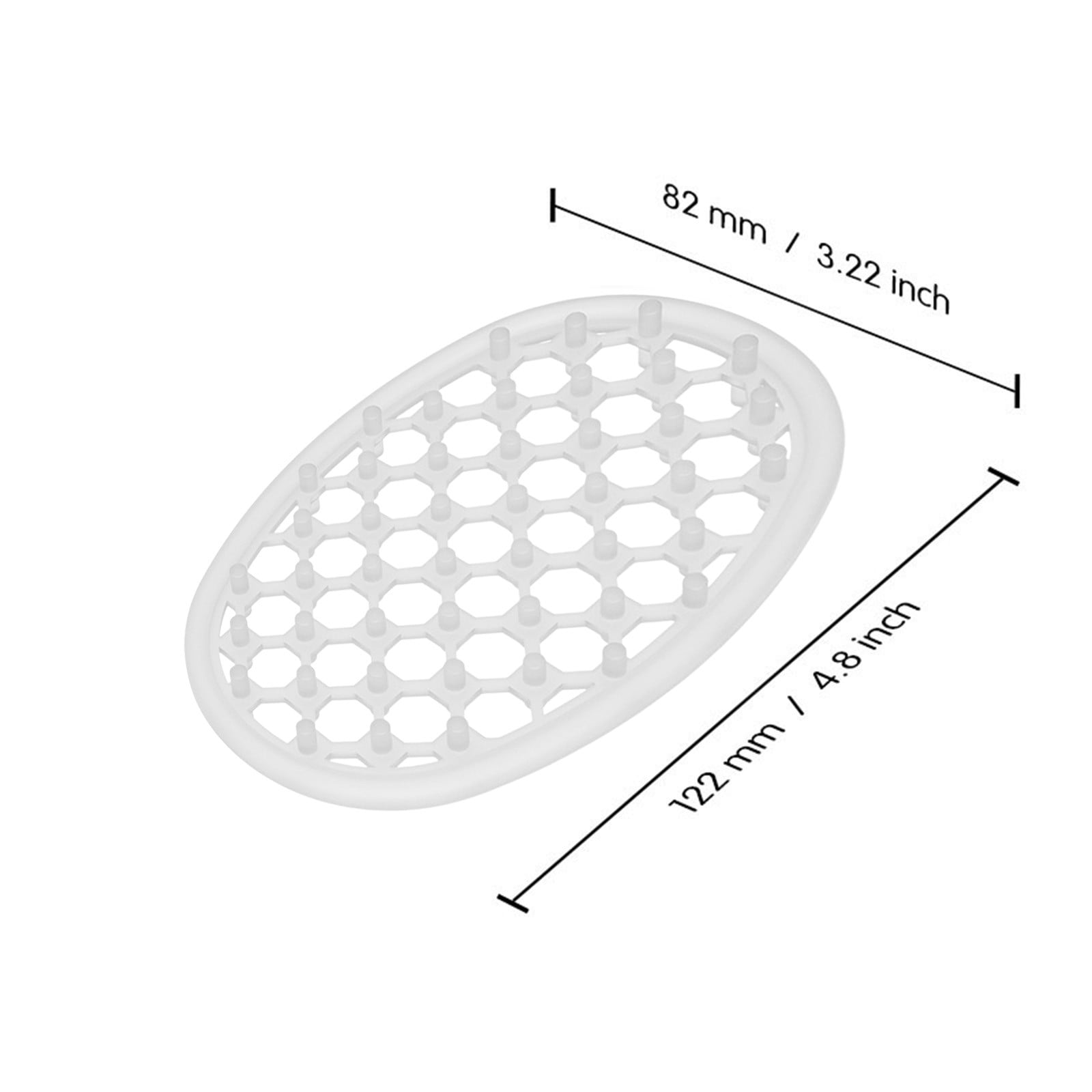 Silicone Soap Dish Self Draining Soap Tray 4.8 Inch Gift for Moms Shower Bar Soap Holder for Bathroom and Kitchen Countertop Non Slip Flexible Eco Friendly Durable Silicone Soap Saver Welcome Spring