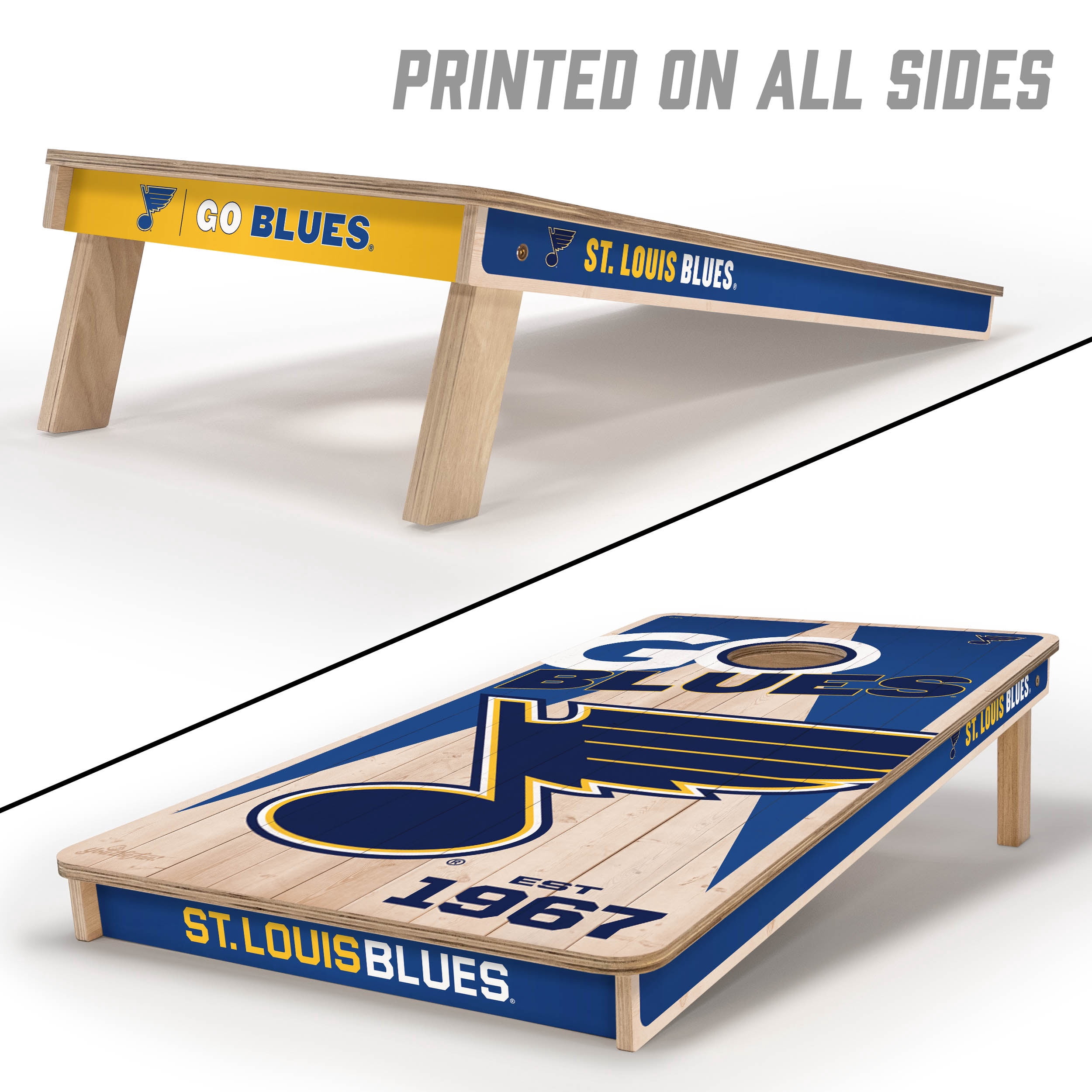 YouTheFan NHLSt Louis Blues 2' x 4' Cornhole Game No Bags