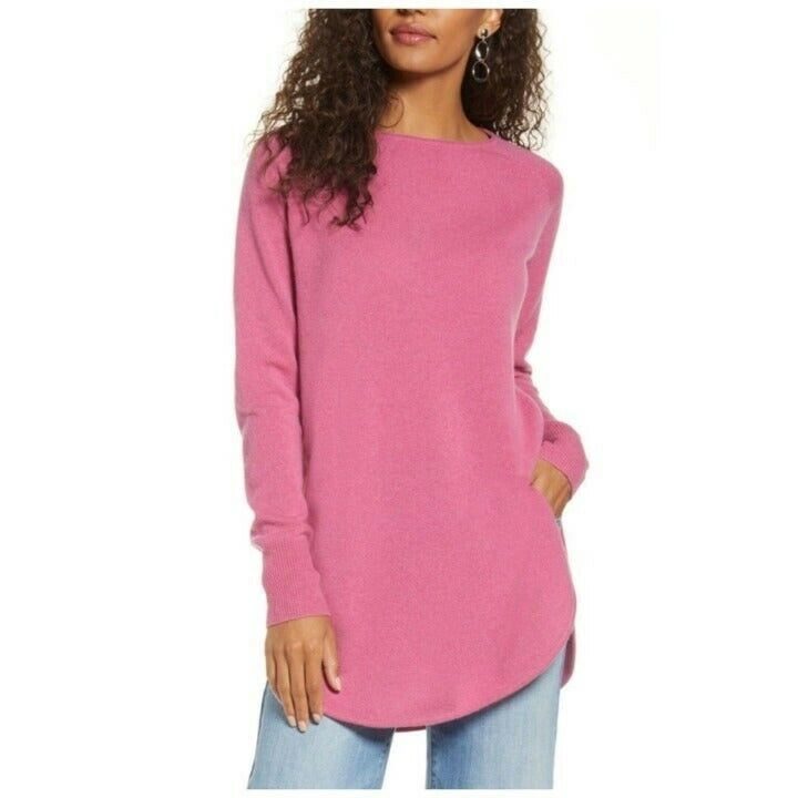 Halogen Boatneck Wool/Cashmere Tunic 