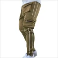 thumbnail image 3 of Pantalones de hombre con múltiples bolsillos y múltiples bolsillos, pantalones cargo para hombre, pantalones de jogging ajustados y elásticos, pantalones holgados de licra, ropa de alta calidad, noved, 3 of 5