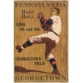 thumbnail image 2 of Vintage Sports 11x14 Gold Ornate Wood Framed with Double Matting Museum Art Print Titled - Pennsylvania Baseball - Georgetown Field, 2 of 4