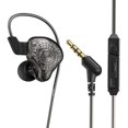 thumbnail image 1 of Auriculares deportivos de alta fidelidad, auriculares de música con micrófono para teléfonos móviles, color negro, 1 of 9