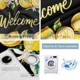 thumbnail image 4 of Yellow Lemons Blackout Curtains for Bedroom/Living Room, Thermal Insulated Kitchen Curtains, Summer Fruits Leaves Botanical Black Grommet Darkening Window Treatment Drapes 52"x63"x2, 4 of 8