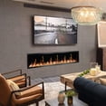 thumbnail image 2 of Litedeer Homes Electric Fireplace Insert ZEF78VC Litedeer Latitude II Wall Mounted Electric Fireplace with APP, Crystal 68 inch, 2 of 5