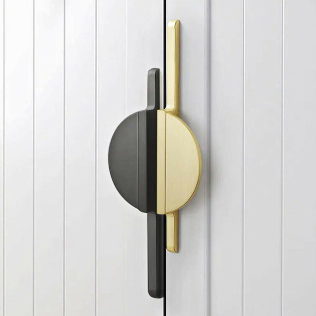 Kitchen Pulls Cabinet Pulls Handle Brushed Brass Wardrobe Handles Closet Handles -Gold Large