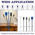 thumbnail image 7 of 50 Pcs Cable Clips,Adhesive Cable Clips,Cable Management Clips,Self Adhesive Wire Clips,Wire Holder Cord Organizer,Cable Organizers Cord Holder for TV PC Ethernet Cable Under Desk Home Office (Black), 7 of 7
