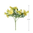 thumbnail image 3 of Artificial Flowers Clearance! Nomeni Simulation Flower Bunch Sun Chrysanthemum Silk Cloth Small Bouquet, Fake Flowers Promotion Sale! Yellow, 3 of 3