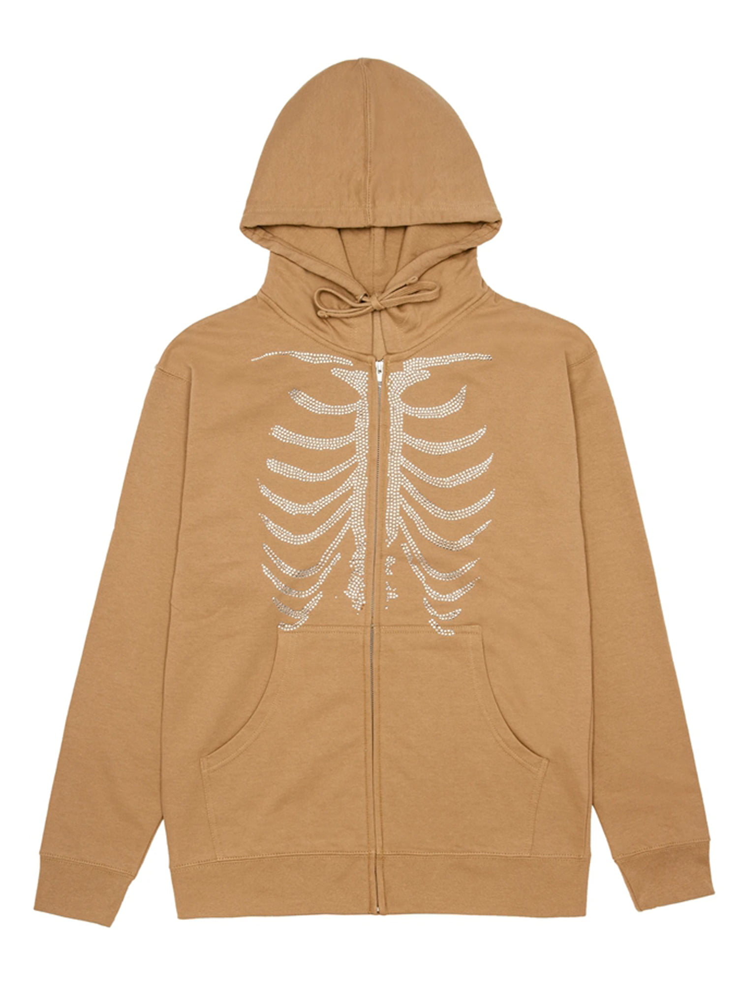 Farrubbyine8 Women Hoodie Zip-Up Halloween Skeleton Print Streetwear - Walmart.com
