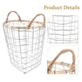 thumbnail image 3 of WHAMVOX Woven Iron Wire Storage Basket for Bedroom, Stylish Organizer for Sundries, Clutter Holder and Multi-Purpose Storage Solution, 3 of 8